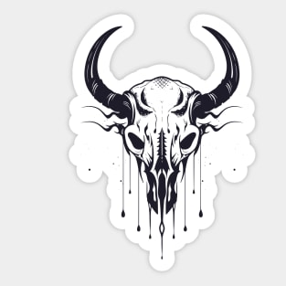 Animal Skull Wild Adventure Vector Graphic Sticker